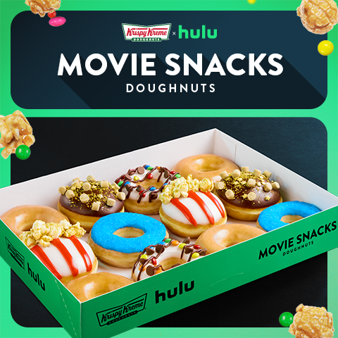 Krispy Kreme Teams Up with Hulu to Launch Movie Theater Snack-Inspired&nbsp;Doughnuts
